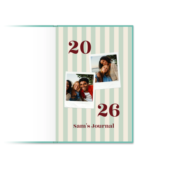 Photo Diary Deluxe Linen teal green Photo Diary Deluxe Linen teal green