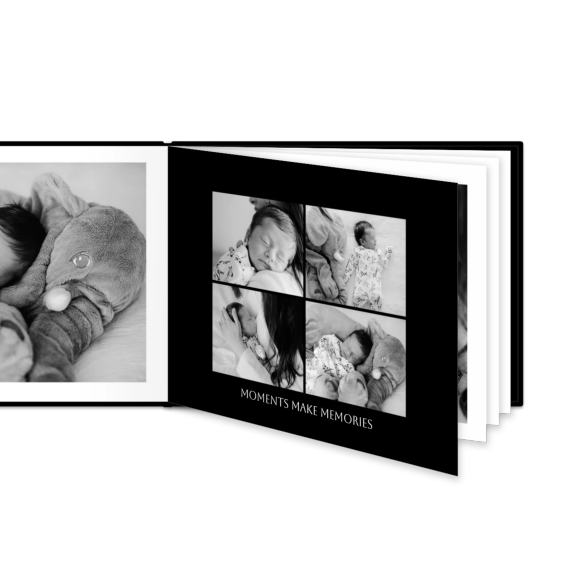 Fotobok Large Liggende - Hard perm lærimitasjon
