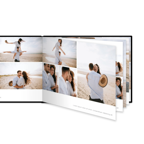 Fotoboek Large liggend - harde lederen kaft Fotoboek Large liggend - harde lederen kaft