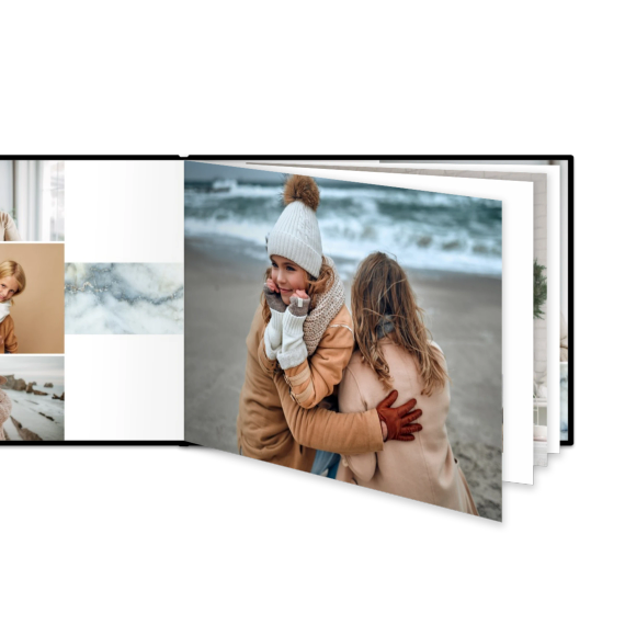 Fotoboek XL liggend - harde lederen kaft Fotoboek XL liggend - harde lederen kaft