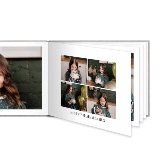 Livre photo XL paysage - couverture rigide en lin Livre photo XL paysage - couverture rigide en lin