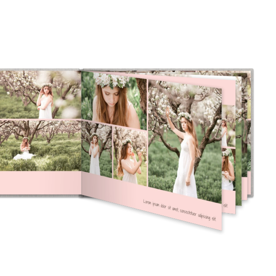 Livre photo XL paysage - couverture rigide en lin Livre photo XL paysage - couverture rigide en lin