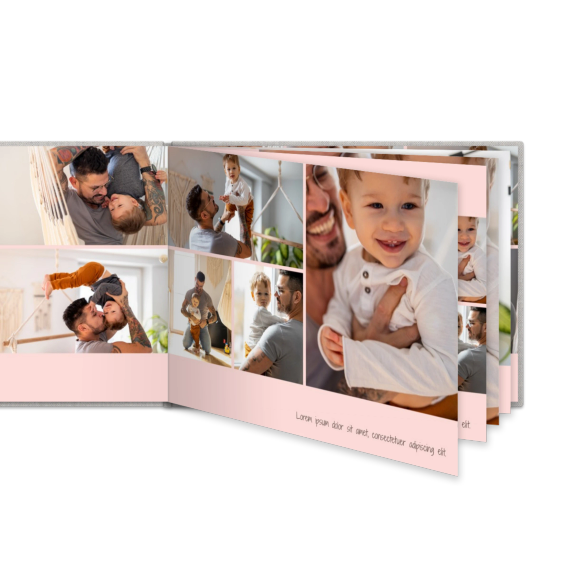 Livre photo XL paysage - couverture rigide en lin Livre photo XL paysage - couverture rigide en lin