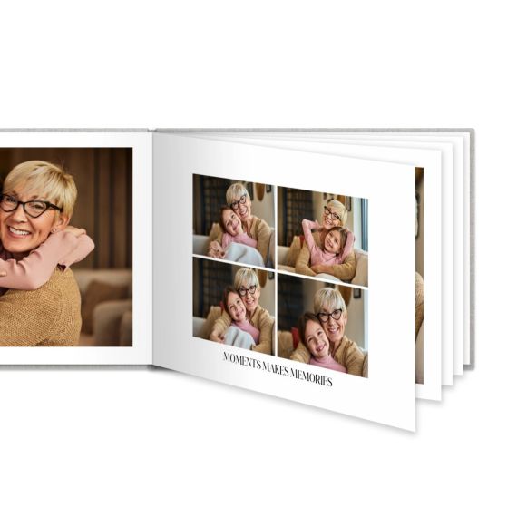 Livre photo XL paysage - couverture rigide en lin Livre photo XL paysage - couverture rigide en lin