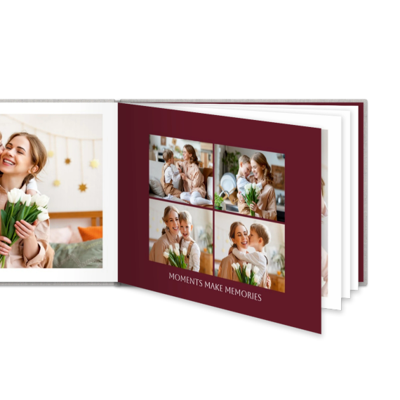 Livre photo XL paysage - couverture rigide en lin Livre photo XL paysage - couverture rigide en lin