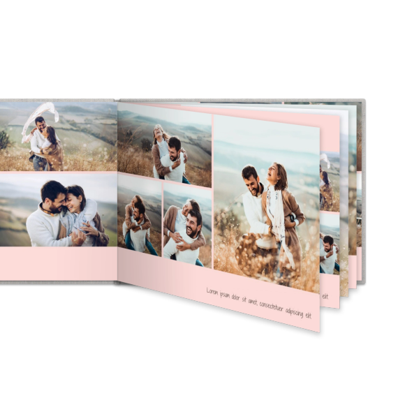 Livre photo XL paysage - couverture rigide en lin