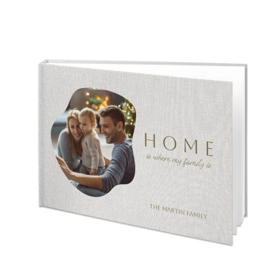 Fotobuch XL Quer - Hardcover Leinen mit Foto Fotobuch XL Quer - Hardcover Leinen mit Foto