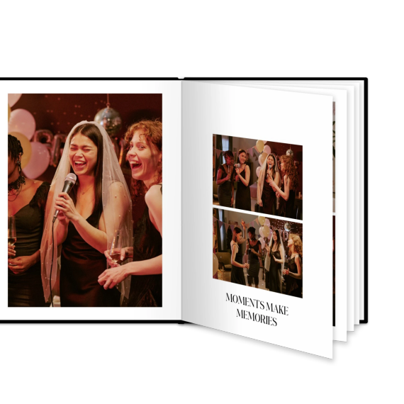 Fotobok stor portrÀtt hÄrt omslag - LÀderimitation Fotobok stor portrÀtt hÄrt omslag - LÀderimitation
