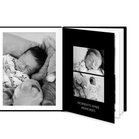 Fotobok Large Stående - Hard perm lærimitasjon
