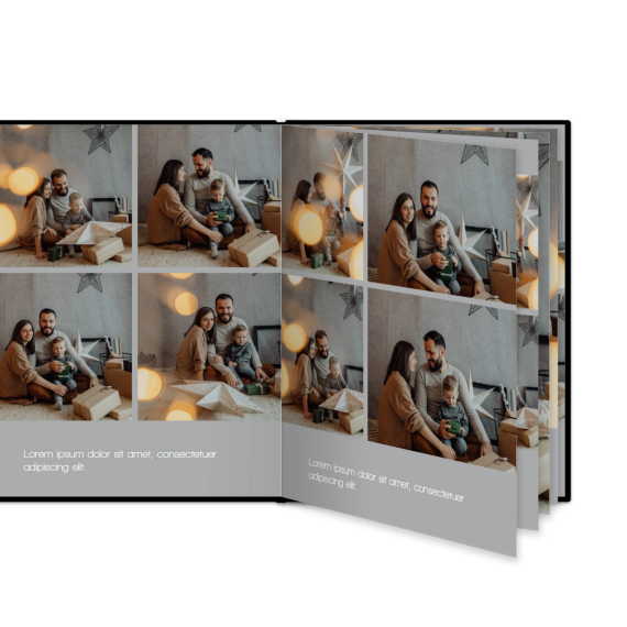 Fotobok stor portrÀtt hÄrt omslag - LÀderimitation Fotobok stor portrÀtt hÄrt omslag - LÀderimitation