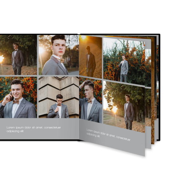 Fotobok stor portrÀtt hÄrt omslag - LÀderimitation Fotobok stor portrÀtt hÄrt omslag - LÀderimitation