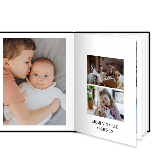 Fotobok stor portrÀtt hÄrt omslag - LÀderimitation Fotobok stor portrÀtt hÄrt omslag - LÀderimitation