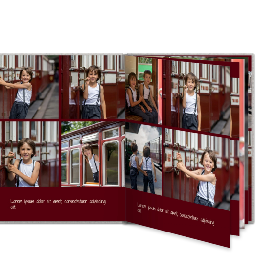 Livre photo L portrait - couverture rigide en lin Livre photo L portrait - couverture rigide en lin