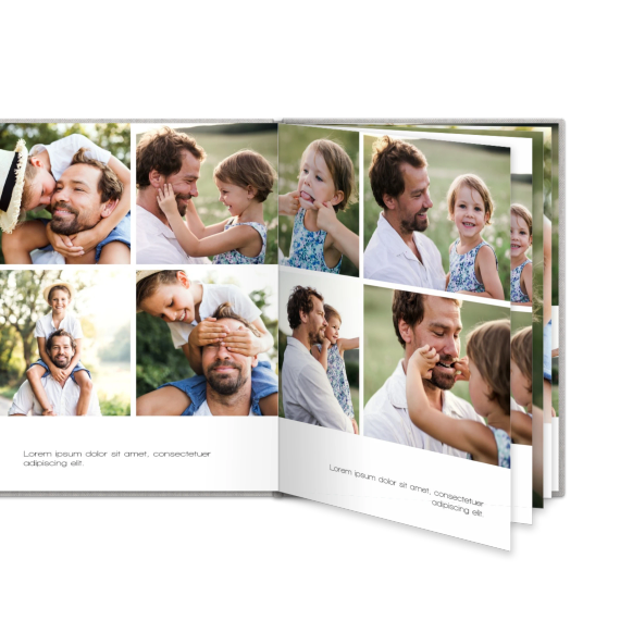 Livre photo L portrait - couverture rigide en lin Livre photo L portrait - couverture rigide en lin