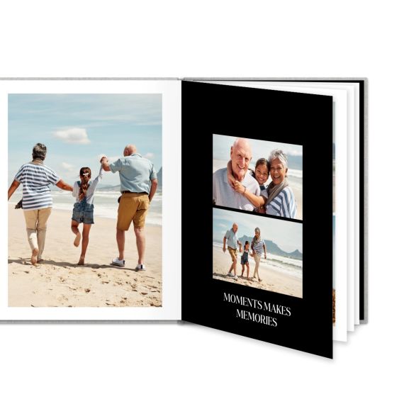 Livre photo L portrait - couverture rigide en lin Livre photo L portrait - couverture rigide en lin