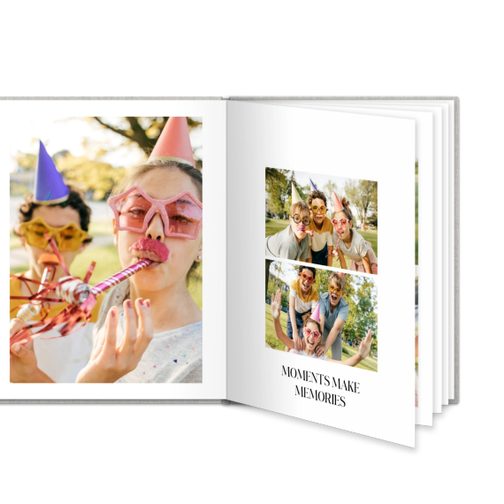 Livre photo L portrait - couverture rigide en lin Livre photo L portrait - couverture rigide en lin