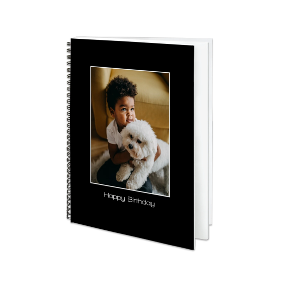 Livre photo L portrait - couverture personnalisée à spirales Livre photo L portrait - couverture personnalisée à spirales