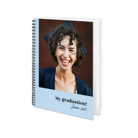 Livre photo L portrait - couverture personnalisée à spirales Livre photo L portrait - couverture personnalisée à spirales
