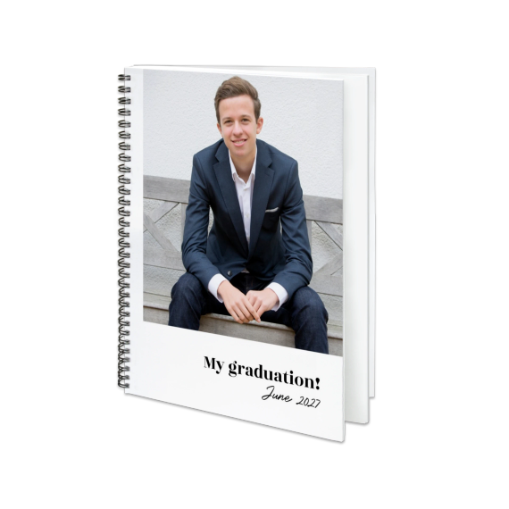 Livre photo L portrait - couverture personnalisée à spirales Livre photo L portrait - couverture personnalisée à spirales