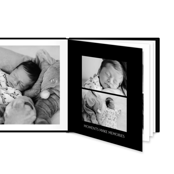 Livre photo L carré - couverture rigide en simili cuir Livre photo L carré - couverture rigide en simili cuir
