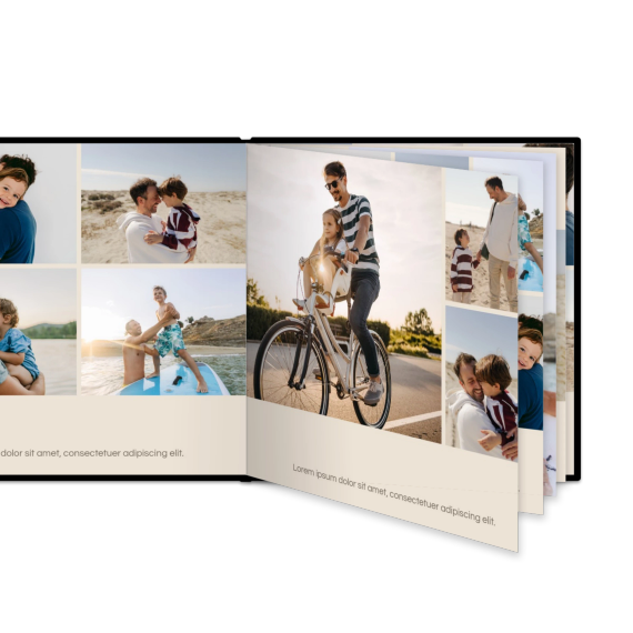 Fotoboek Large vierkant - harde lederen kaft Fotoboek Large vierkant - harde lederen kaft