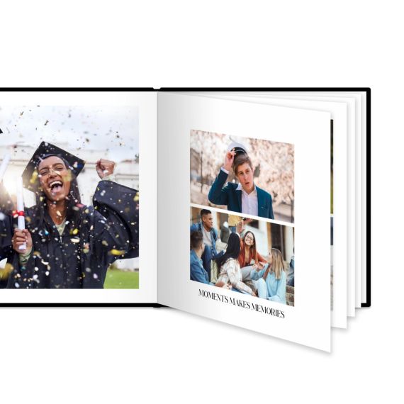 Fotobok stor kvadratisk hÄrt omslag - LÀderimitation Fotobok stor kvadratisk hÄrt omslag - LÀderimitation