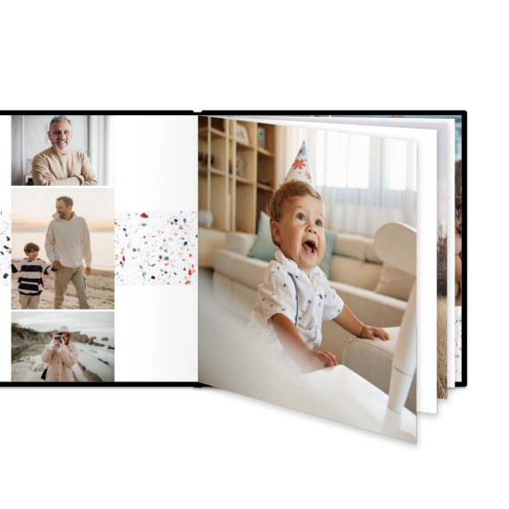 Fotoboek Large vierkant - harde lederen kaft Fotoboek Large vierkant - harde lederen kaft