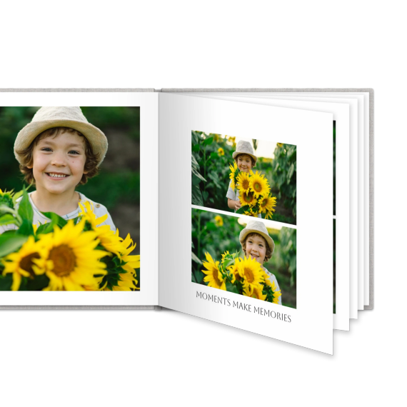 Photo Book Large Square Linen Cover