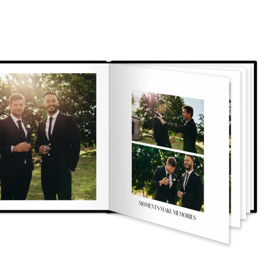 Fotobok XL kvadratisk deluxe hÄrt omslag - LÀderimitation Fotobok XL kvadratisk deluxe hÄrt omslag - LÀderimitation