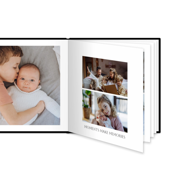 Fotobok XL Kvadratisk Deluxe - Hard perm lærimitasjon