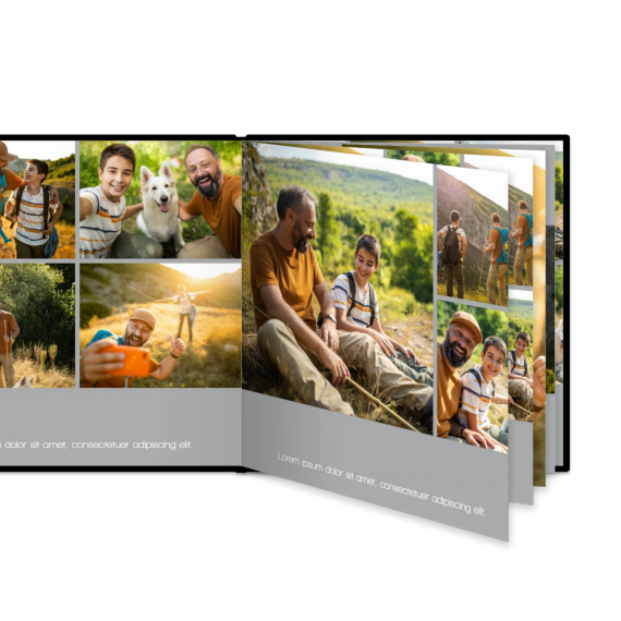 Fotobuch XL Quadrat - Hardcover Lederlook