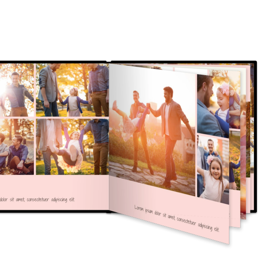 Livre photo XL carré - couverture rigide en simili cuir Livre photo XL carré - couverture rigide en simili cuir
