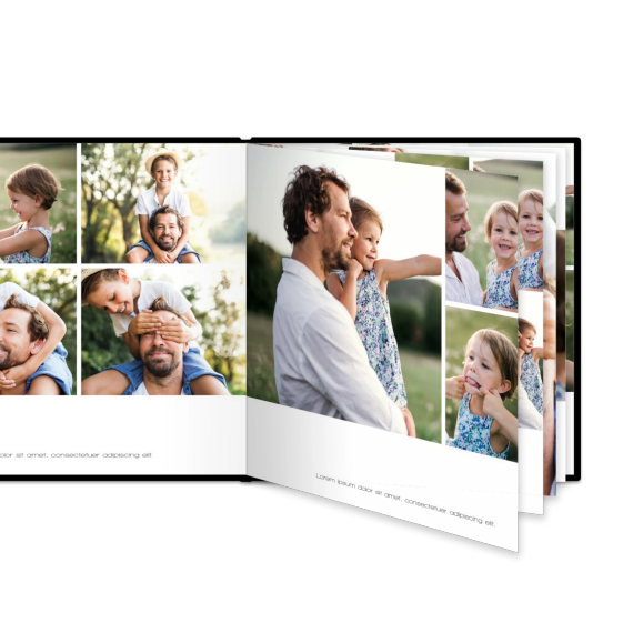 Fotoboek XL vierkant - harde lederen kaft Fotoboek XL vierkant - harde lederen kaft