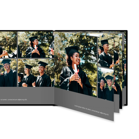 Fotobok XL Kvadratisk Deluxe - Hard perm lærimitasjon