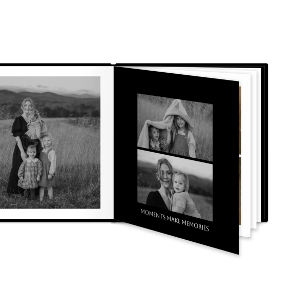 Livre photo XL carré - couverture rigide en simili cuir Livre photo XL carré - couverture rigide en simili cuir
