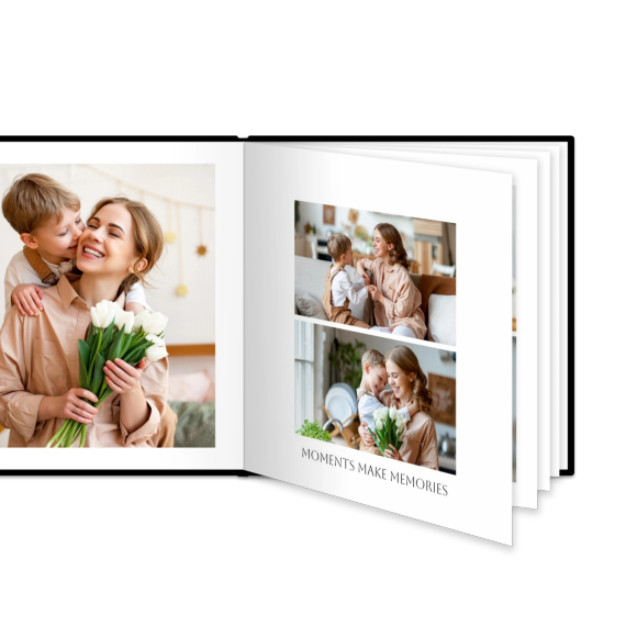 Livre photo XL carré - couverture rigide en simili cuir Livre photo XL carré - couverture rigide en simili cuir