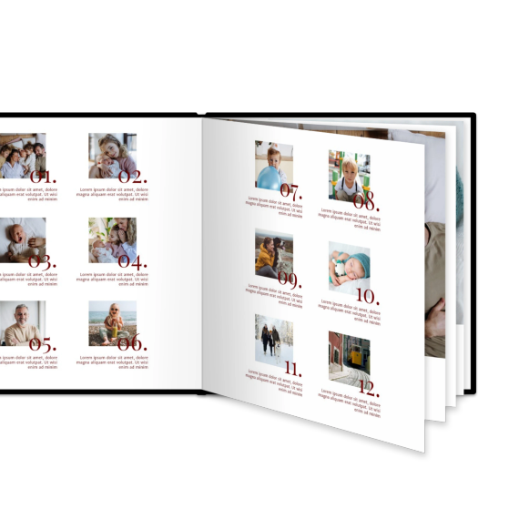 Photo Book Extra Large Square Deluxe Leather Cover Photo Book Extra Large Square Deluxe Leather Cover