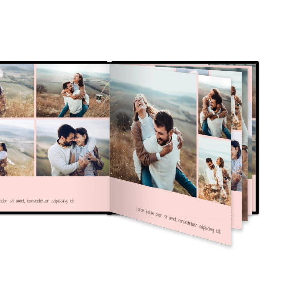 Livre photo XL carré - couverture rigide en simili cuir