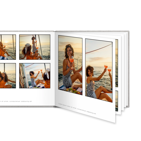 Fotoboek XL vierkant - harde linnen kaft