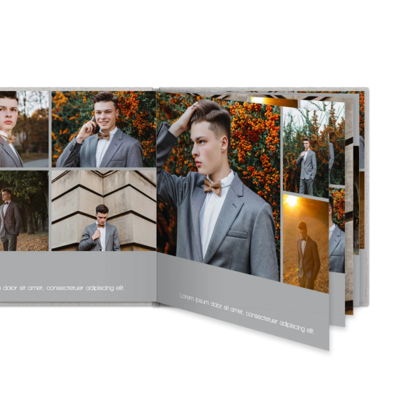 Fotobok XL kvadratisk deluxe hÄrt omslag - Linne Fotobok XL kvadratisk deluxe hÄrt omslag - Linne