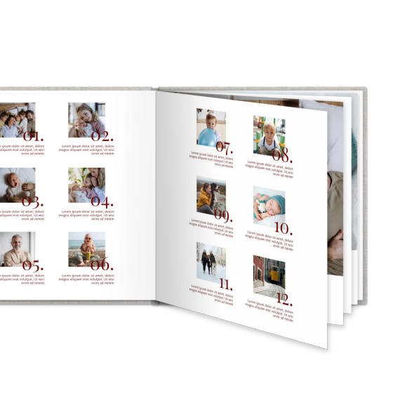 Photo Book Extra Large Square Deluxe Linen Cover Photo Book Extra Large Square Deluxe Linen Cover