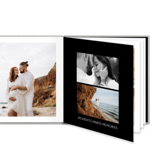 Fotoboek XL vierkant - harde linnen kaft