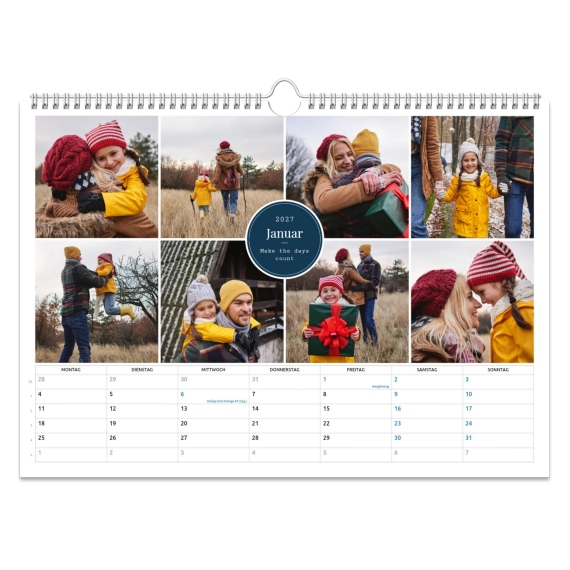 Klassischer Kreis Kalender