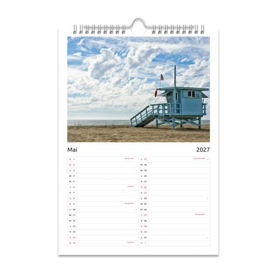 Calendrier mural A4