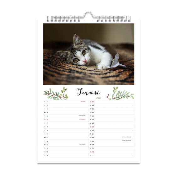 VÀggkalender A4 StÄende VÀggkalender A4 StÄende