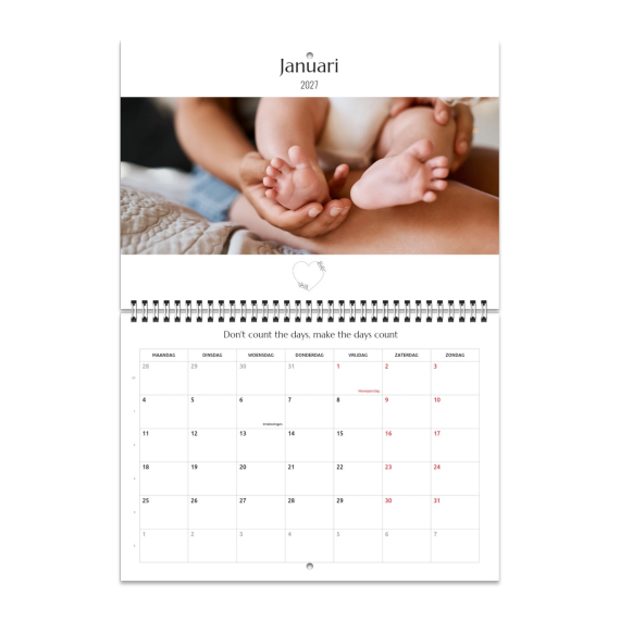 Grote Wandkalender A3 flip