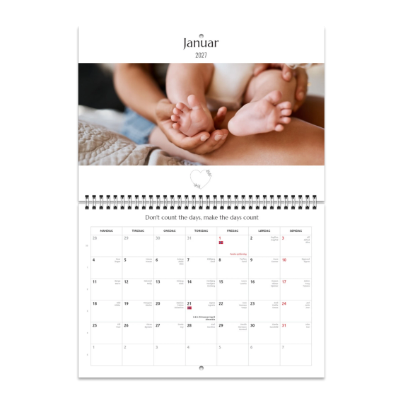 Veggkalender Dobbeltsidig Veggkalender Dobbeltsidig