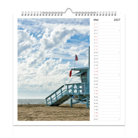 Vierkante muurkalender Vierkante muurkalender