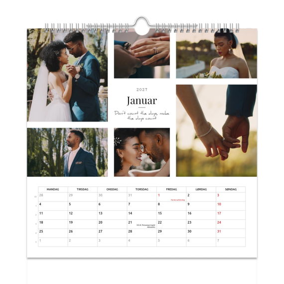 Veggkalender Kvadratisk Veggkalender Kvadratisk