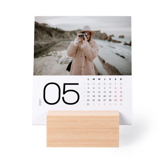 Calendrier photo sur support en bois Portrait Calendrier photo sur support en bois Portrait